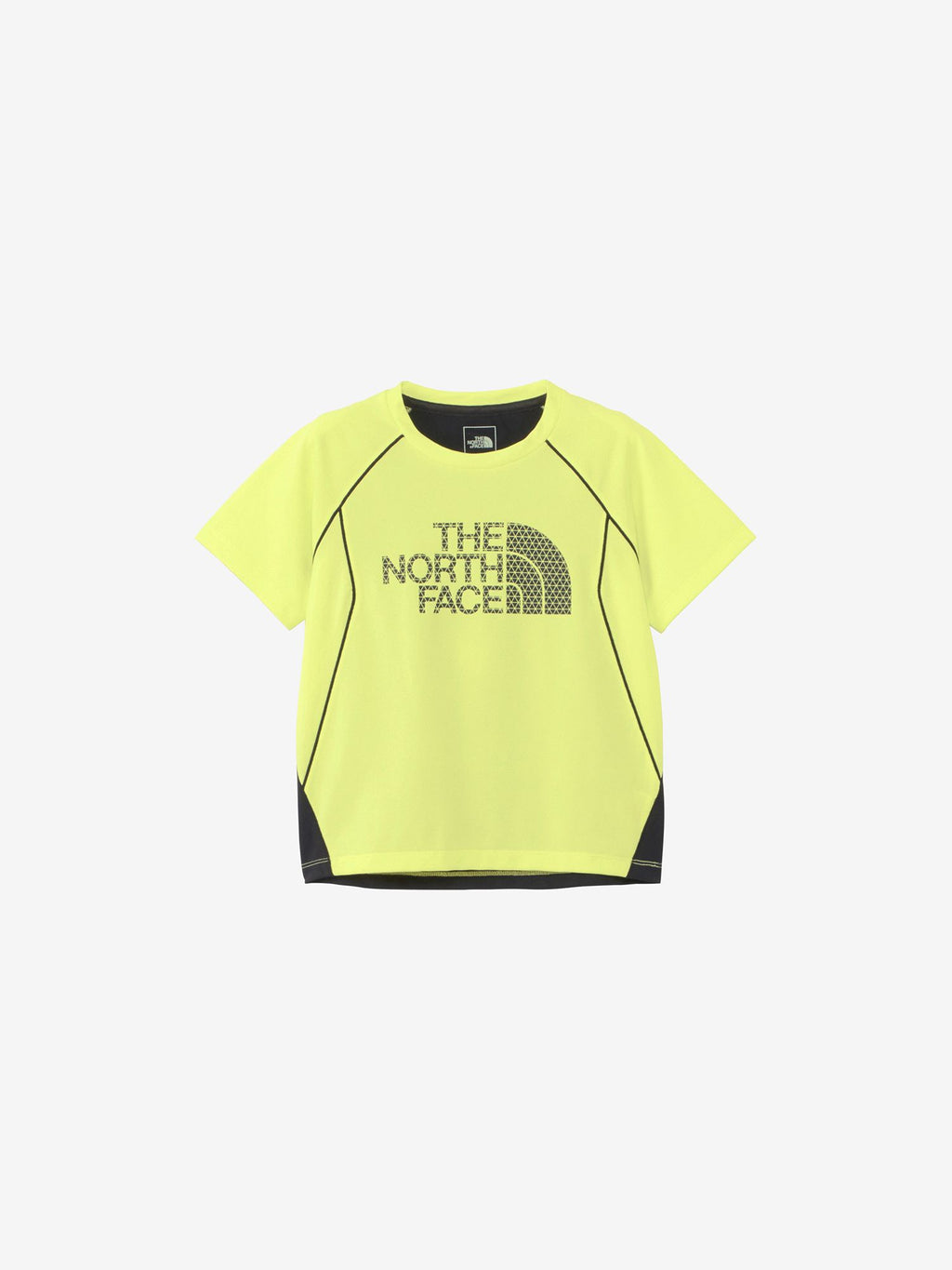 Short Sleeve Trail Run Tee (Kids) - Lime Citrus