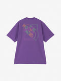 Short Sleeve Ozone Dyed Neon Logo Tee (Unisex) - TNF Purple
