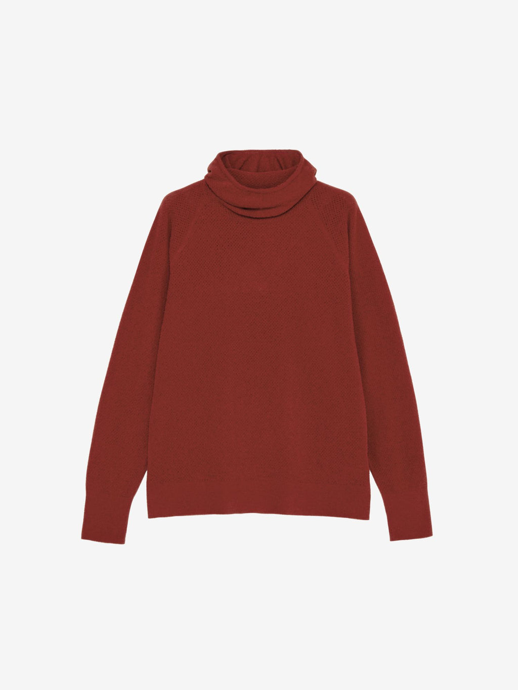 Mesh Pile Hoodie (Unisex) - Burnt Henna