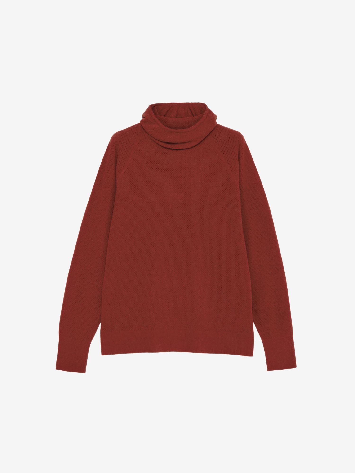 Mesh Pile Hoodie (Unisex) - Burnt Henna