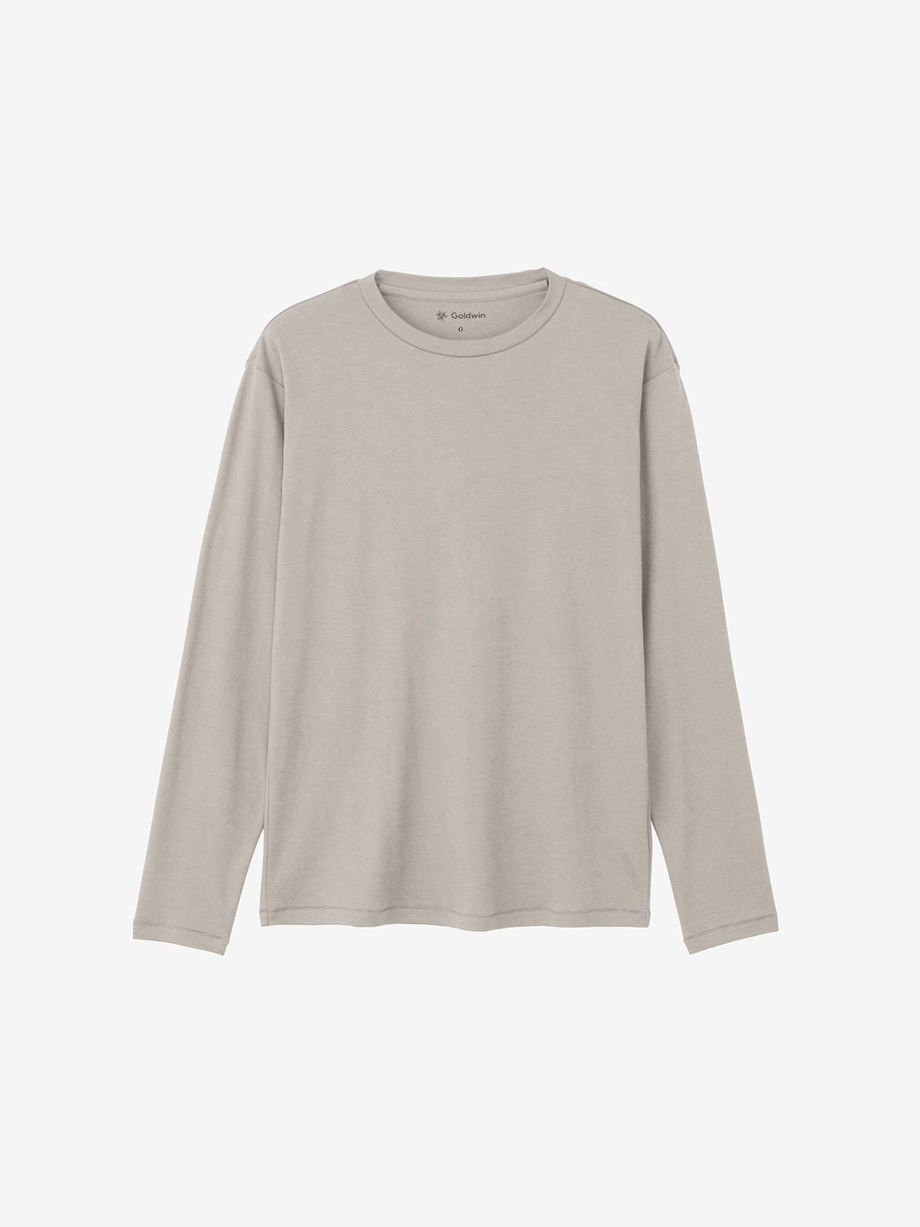 Cotton Covered Yarn Smooth Long Sleeve T-Shirt (Unisex) - Moon Mist