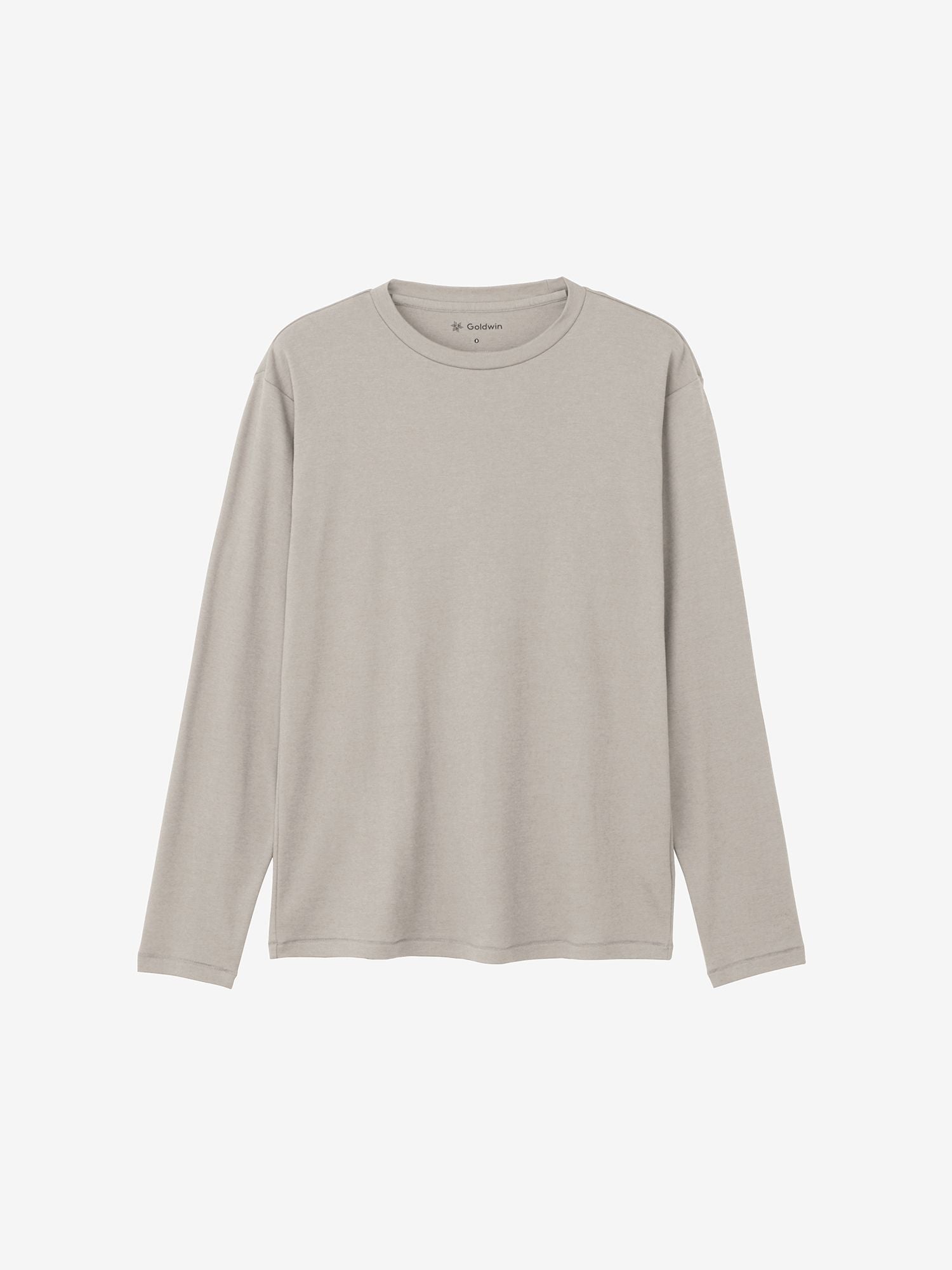 Cotton Covered Yarn Smooth Long Sleeve T-Shirt (Unisex) - Moon Mist