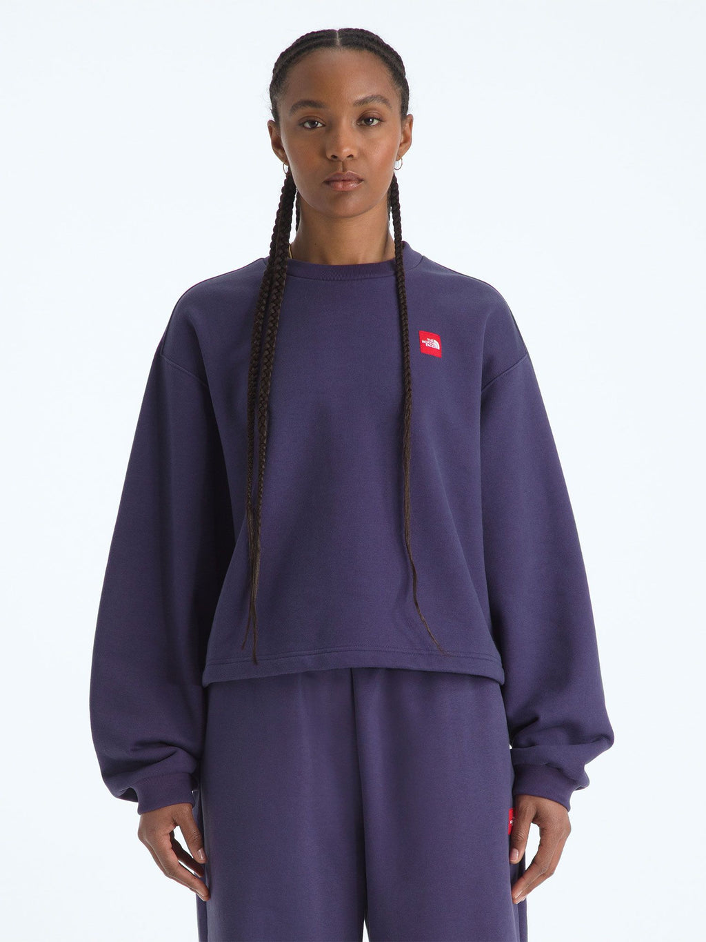 Red Box Sweat Crew (Women's) - Eternal Purple