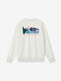Graphic Sweat Crew (Unisex) - White Mix Gray