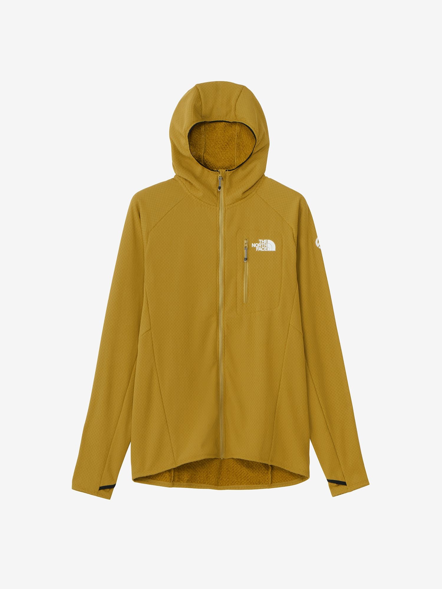 Expedition Grid Fleece Full Zip Hoodie (Unisex) - Yam Orange