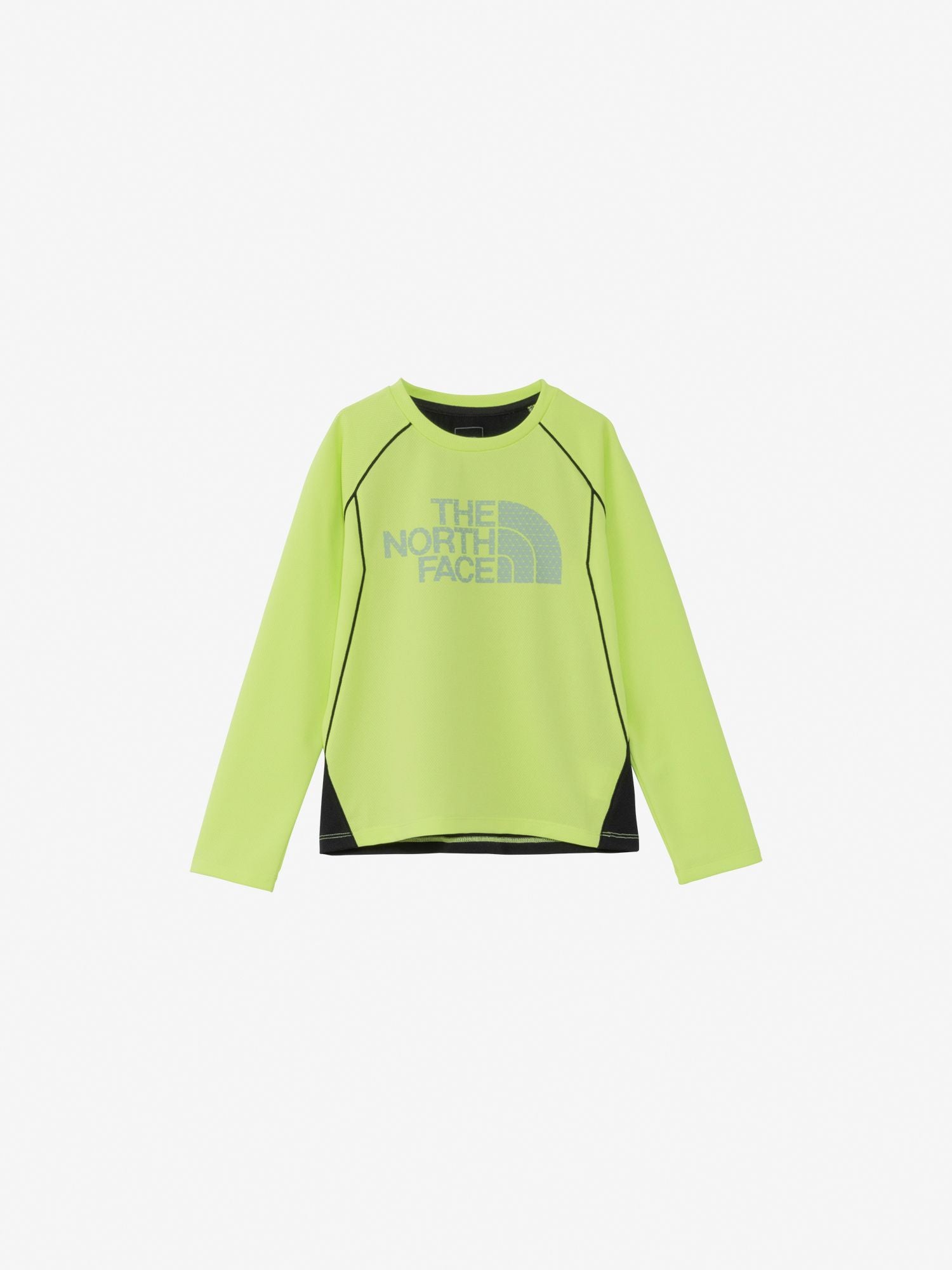 Long Sleeve Trail Run Tee (Kids) - Lime Citrus