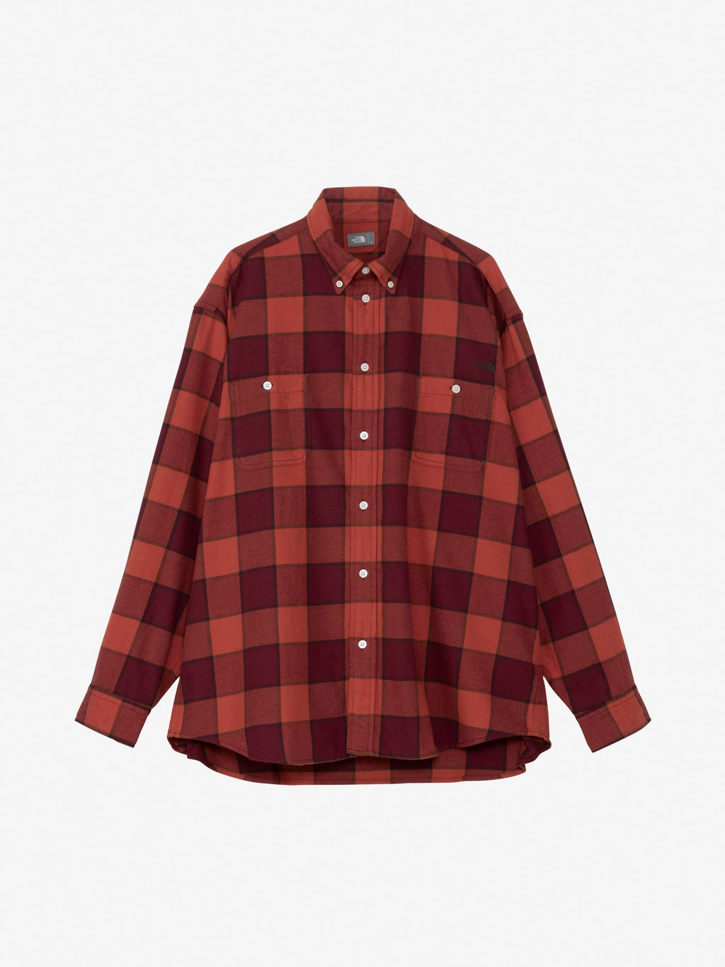 Long Sleeve Frost Forge Flannel Shirt (Unisex) - Alpine x Off-White Plaid Check