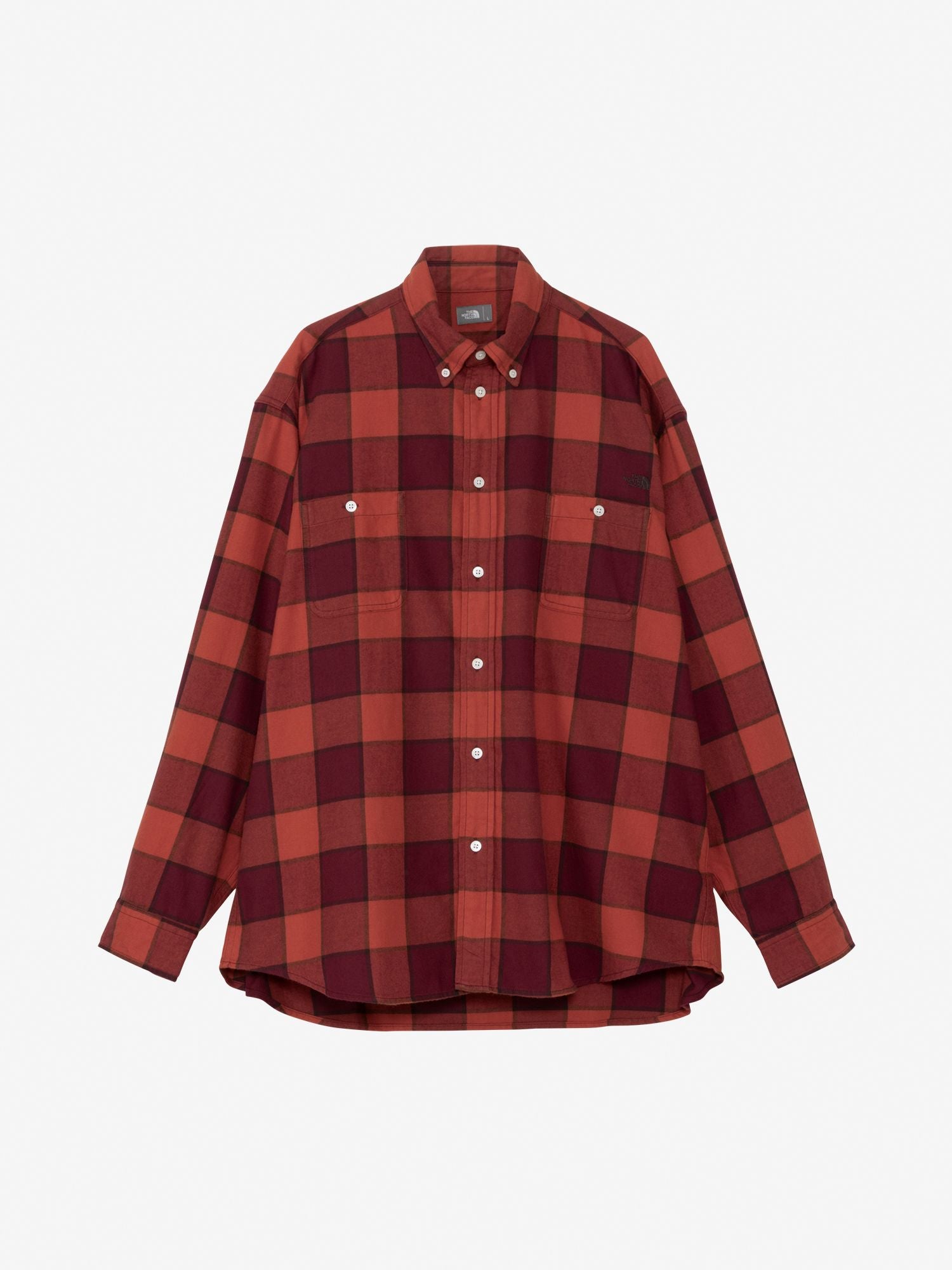 Long Sleeve Frost Forge Flannel Shirt (Unisex) - Alpine x Off-White Plaid Check