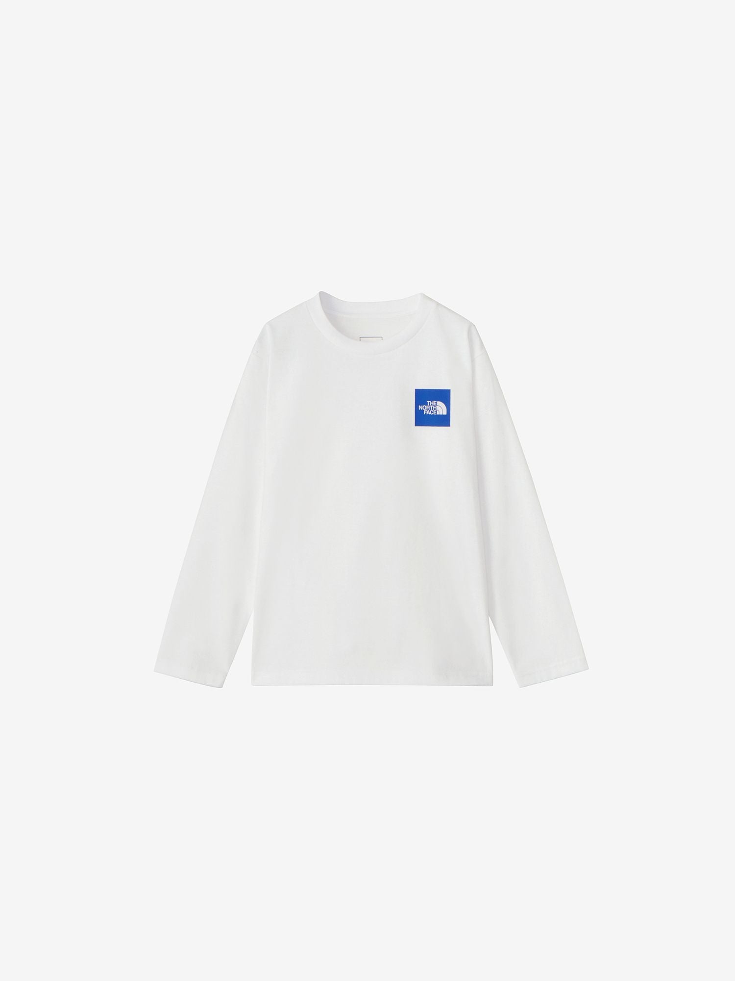 Long Sleeve Small Square Logo Tee (Kids) - White 4