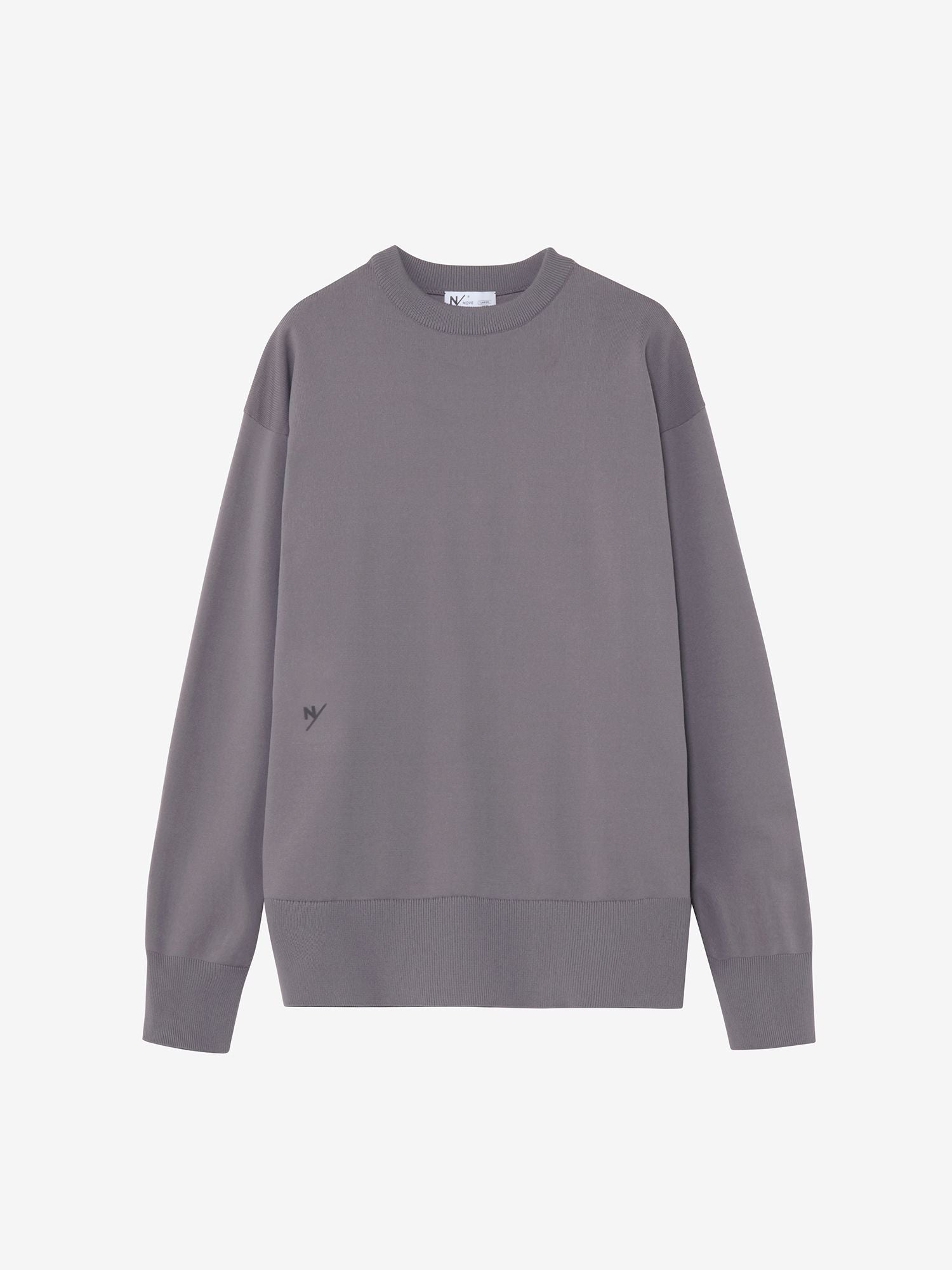 With/Knit Long Sleeve Crew (Unisex) - Dark Navy