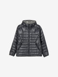 1000 Fill Power Spattering Hooded Down Jacket (Unisex) - Wolf Gray
