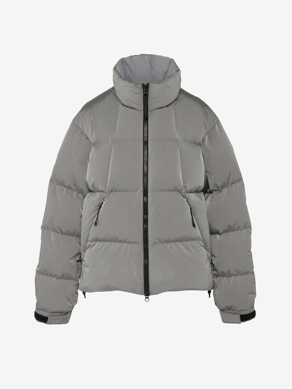 Dope Dyed Ripple Nylon Down Jacket (Ladies) - Metallic Gray