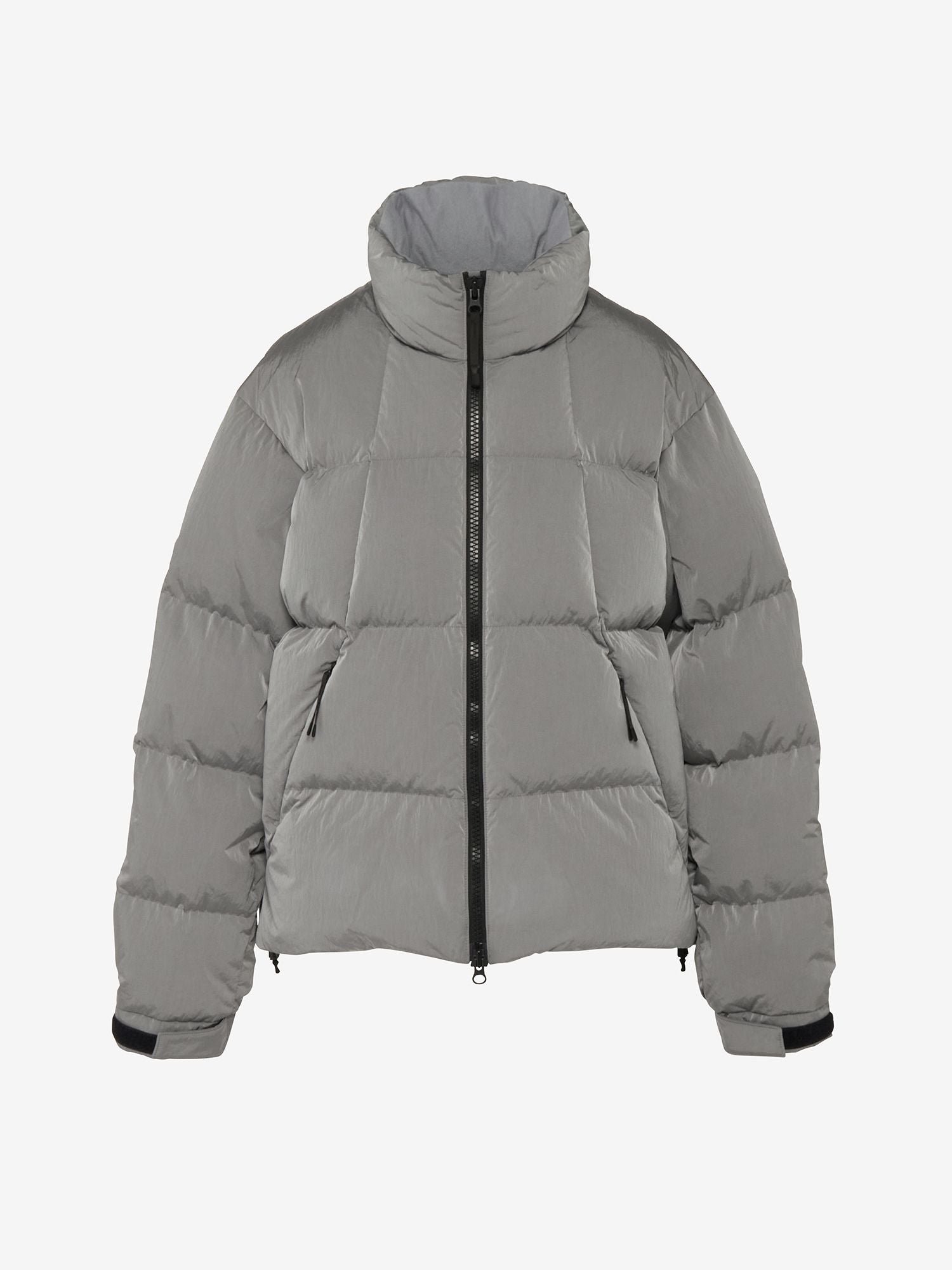 Dope Dyed Ripple Nylon Down Jacket (Ladies) - Metallic Gray