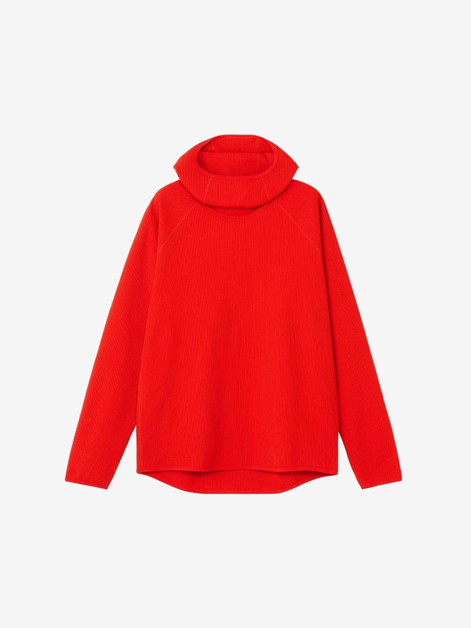 Waffle Light Long Sleeve Hoodie (Unisex) - Chicory Brown