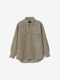 Wool Jersey Coptis Shirt (Unisex) - Taupe Phone