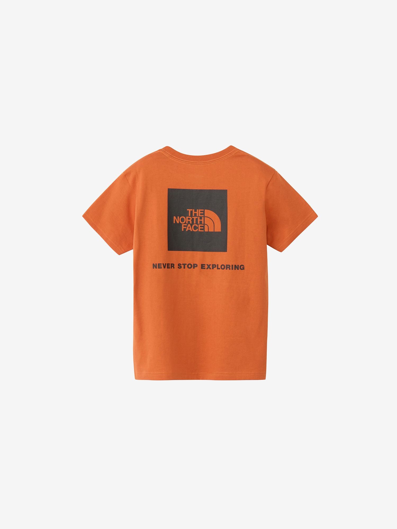 Short Sleeve Back Square Logo Tee (Kids) - White