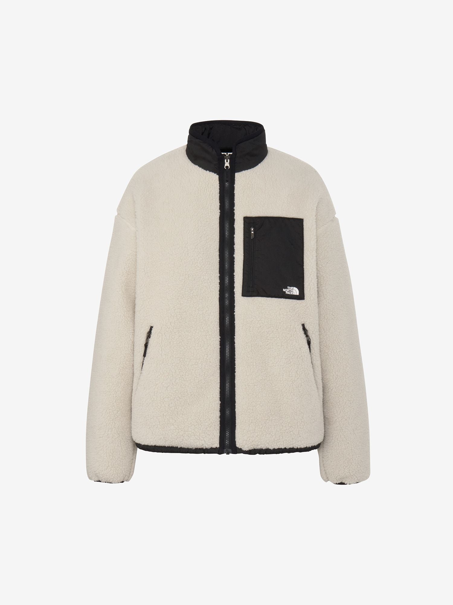 Reversible Extreme Pile Fleece Jacket (Unisex) - Fossil Ivory x Black