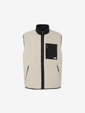 Reversible Extreme Pile Fleece Vest (Unisex) - Fossil Ivory x Black
