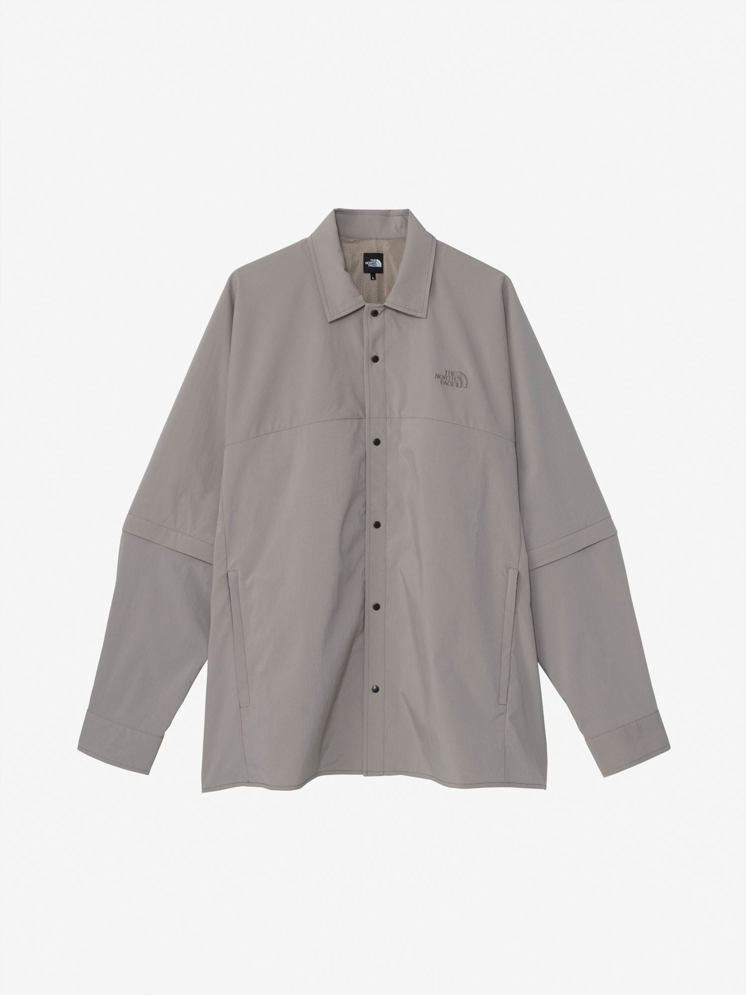 Long Sleeve Zip Off Field Shirt (Unisex) - Mineral Gray