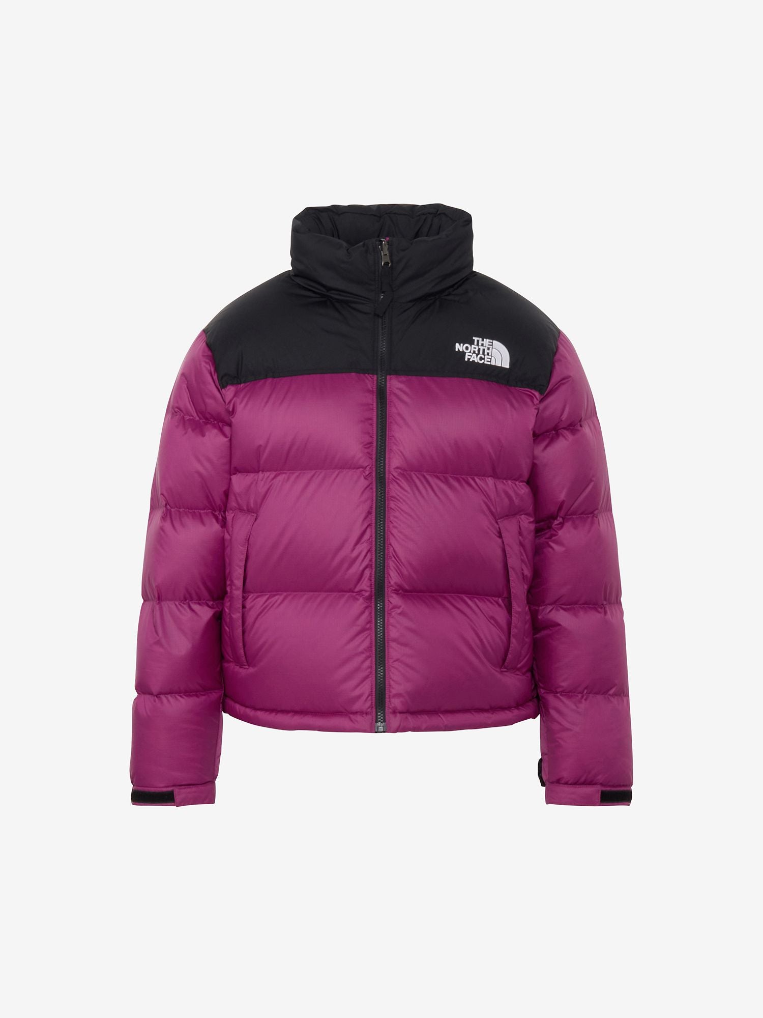 Short Nuptse Jacket (Women's) - Black x Rocks Valley Pink