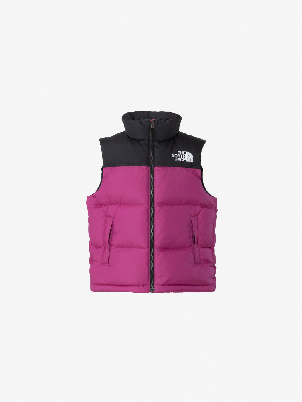 Nuptse Vest (Kids) - Black x Rocksbury Pink