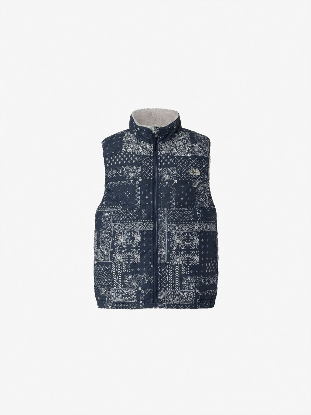 Novelty Reversible Cozy Vest (Kids) - Patchwork Navy