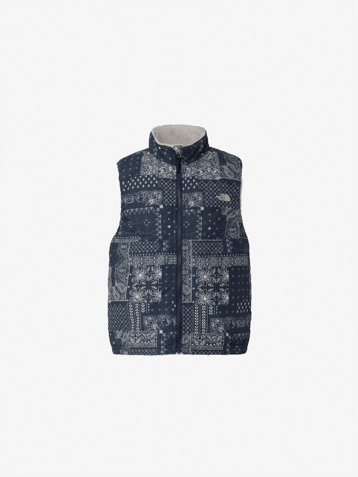 Novelty Reversible Cozy Vest (Kids) - Patchwork Navy