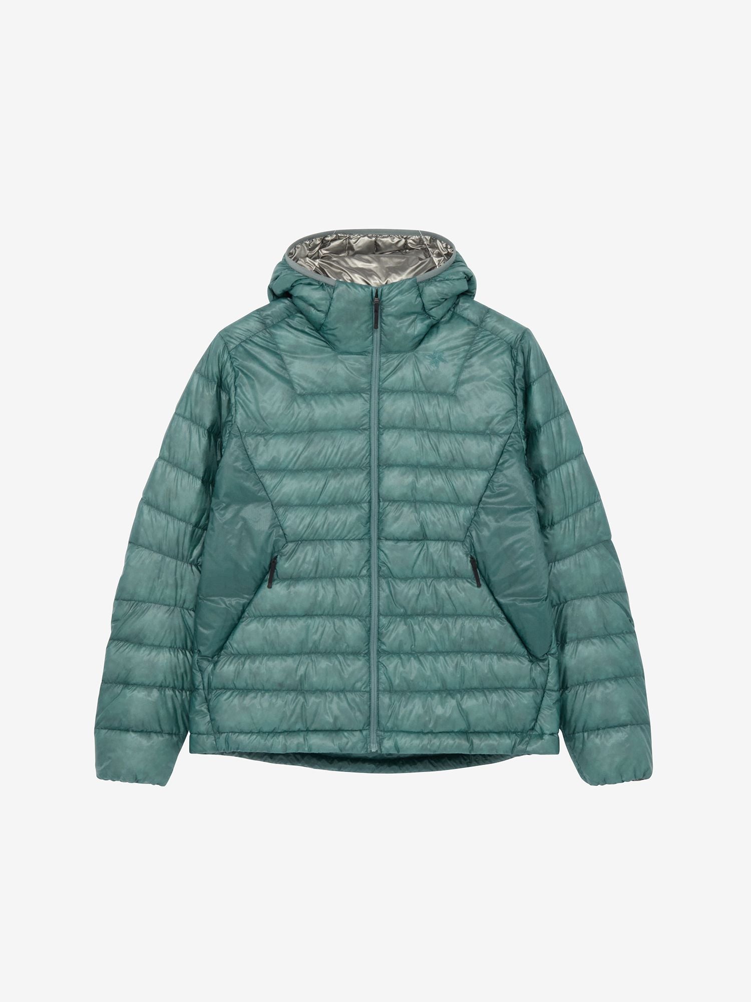 1000 Fill Power Spattering Hooded Down Jacket (Women's) - Moss Agate