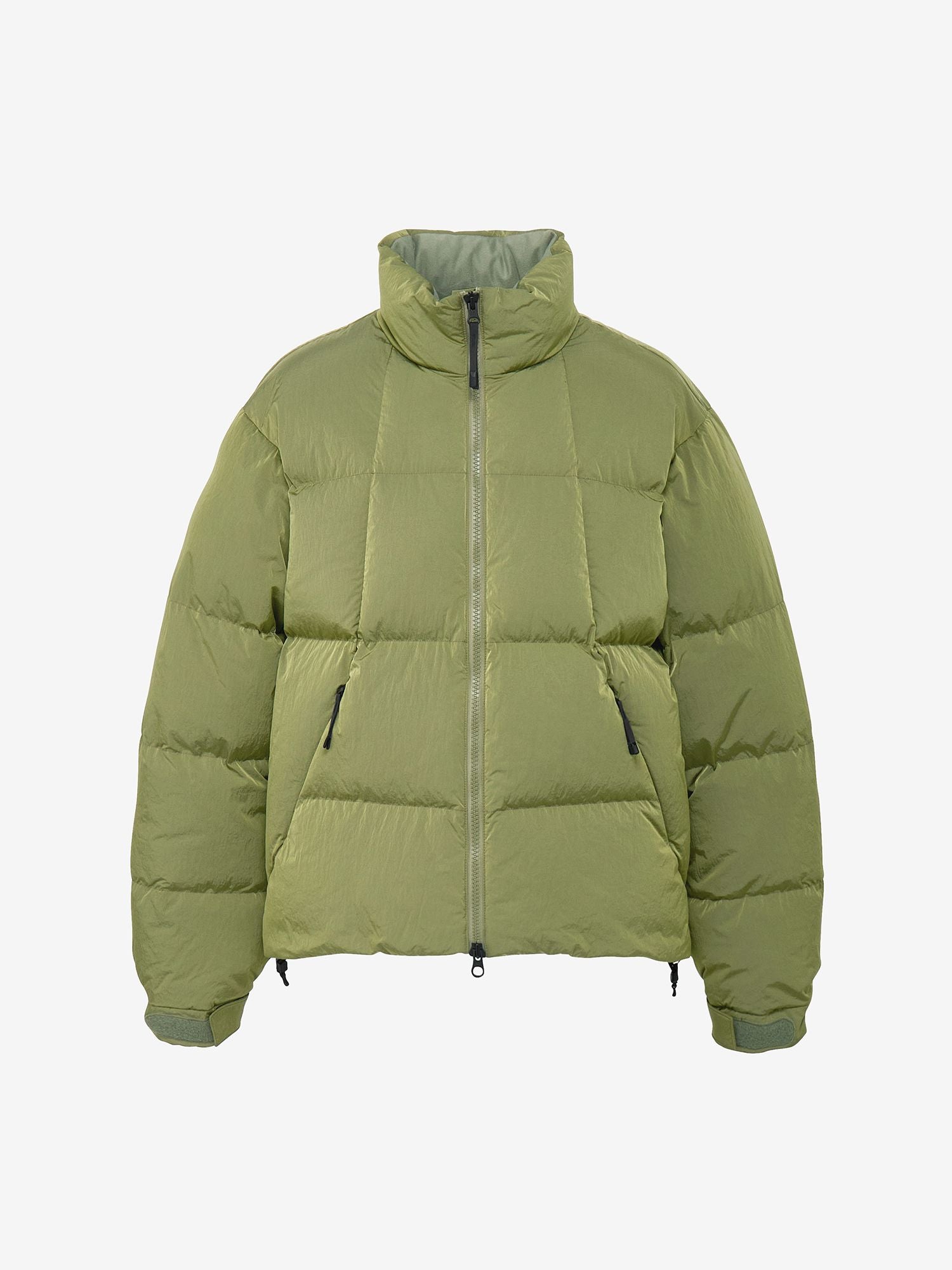 Dope Dyed Ripple Nylon Down Jacket (Unisex) - Uzi Tea