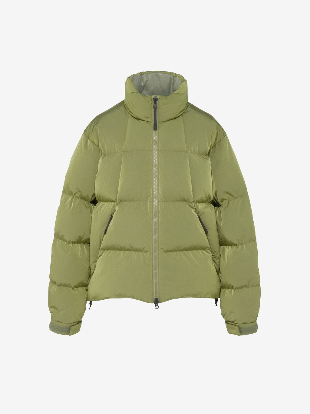 Dope Dyed Ripple Nylon Down Jacket (Ladies) - Uji Tea