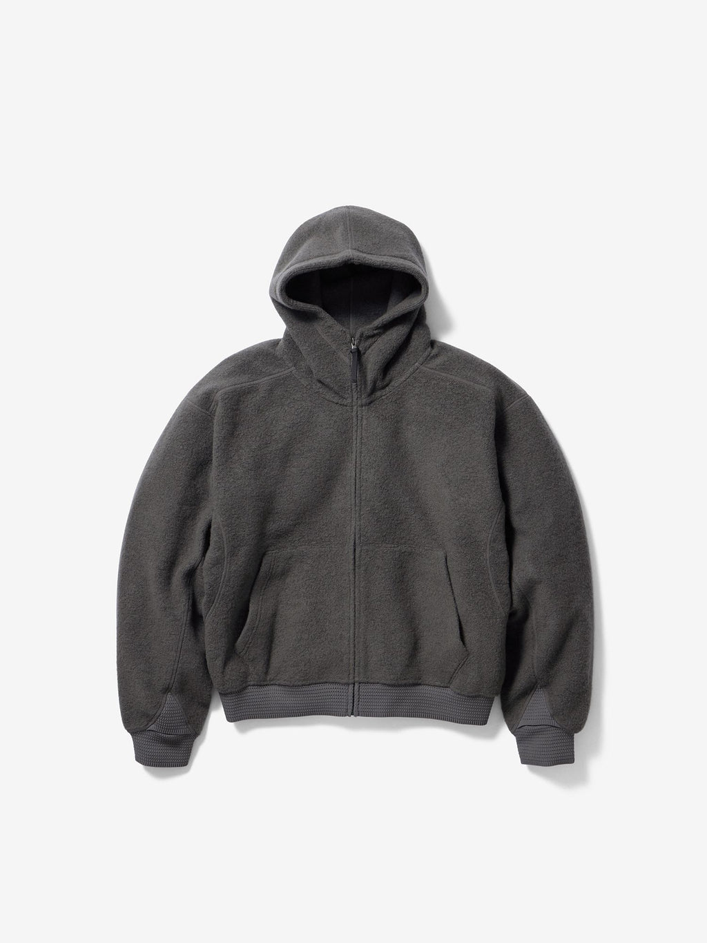 Goldwin 0 Wool Fleece Hoodie (Unisex) - Dark Rubber