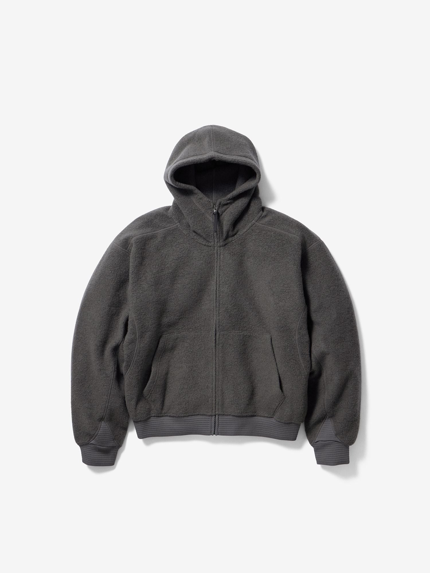 Goldwin 0 Wool Fleece Hoodie (Unisex) - Dark Rubber