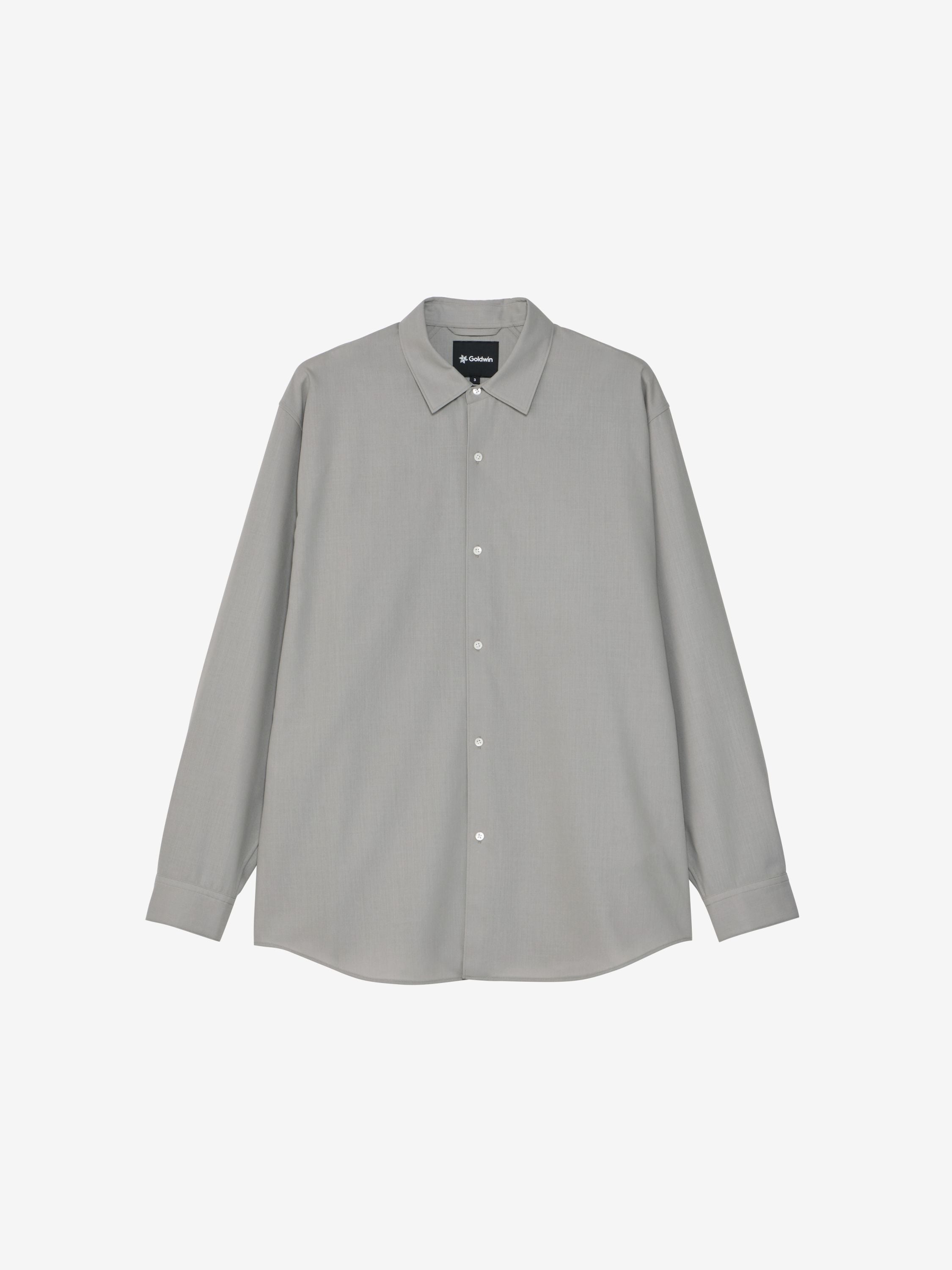 High Twist Wool Relaxed Shirt (Unisex) - Aride Beige