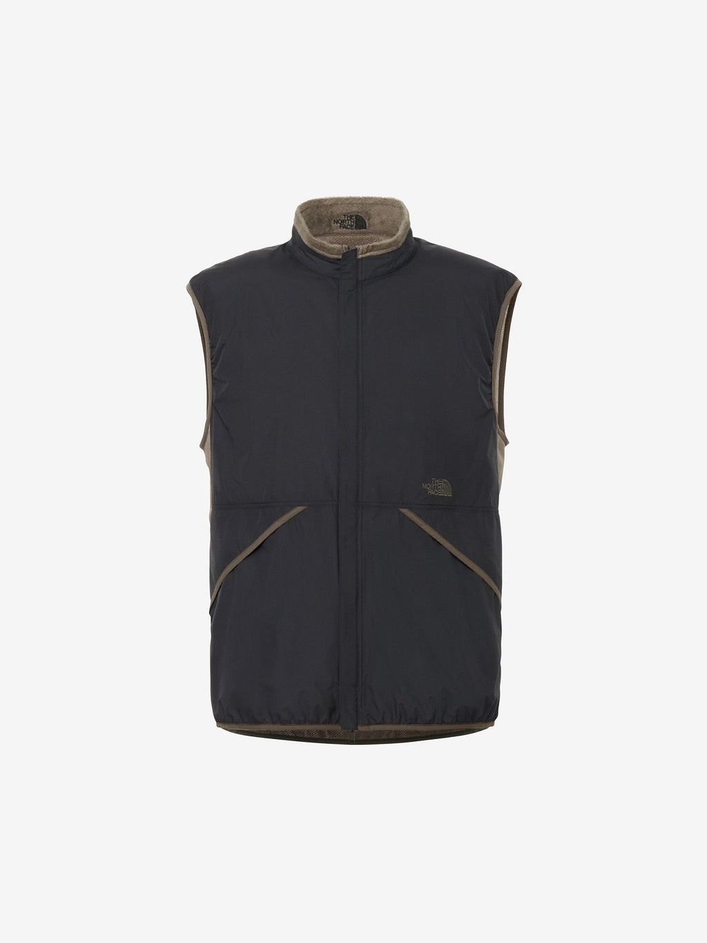 Free Run Reversible Vest (Unisex) - Black x Taupe
