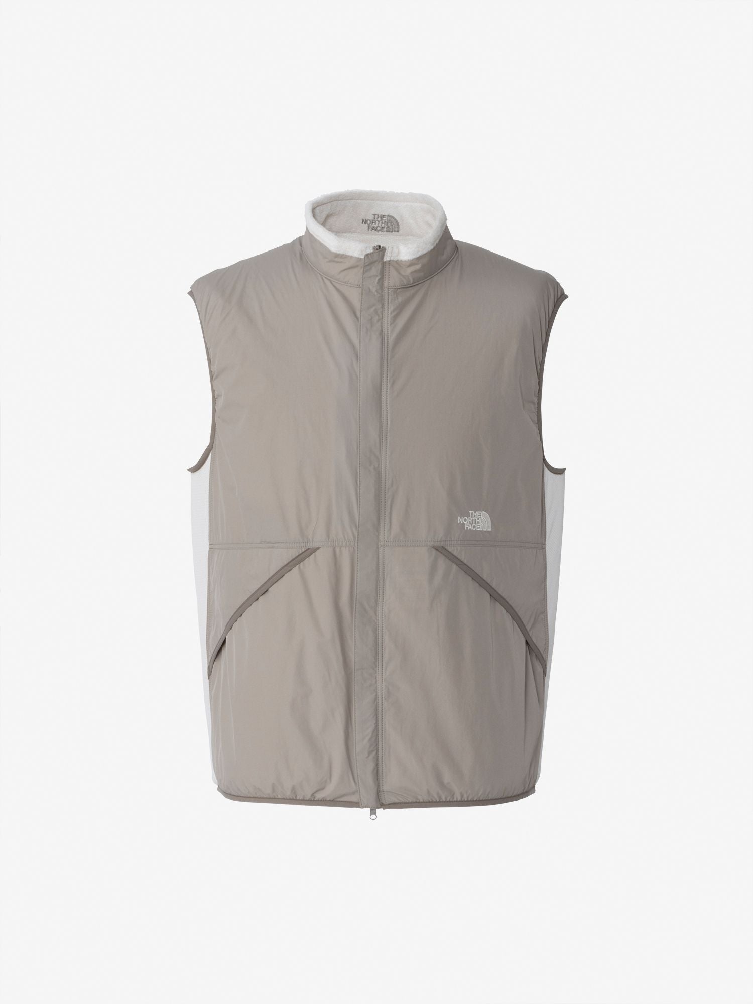 Free Run Reversible Vest (Unisex) - Mushroom x Fossil Ivory