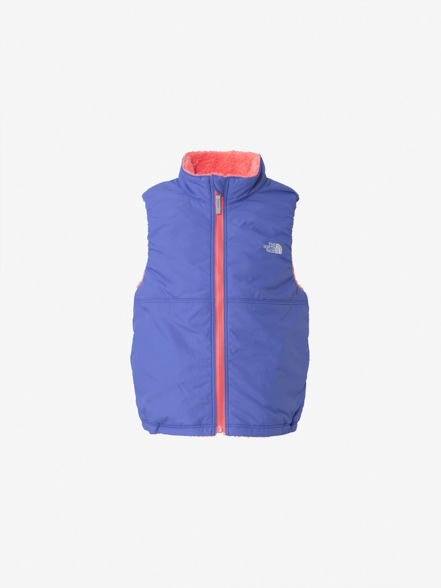 Toddler Reversible Cozy Vest (Kids) - Blue Iris x Living Coral