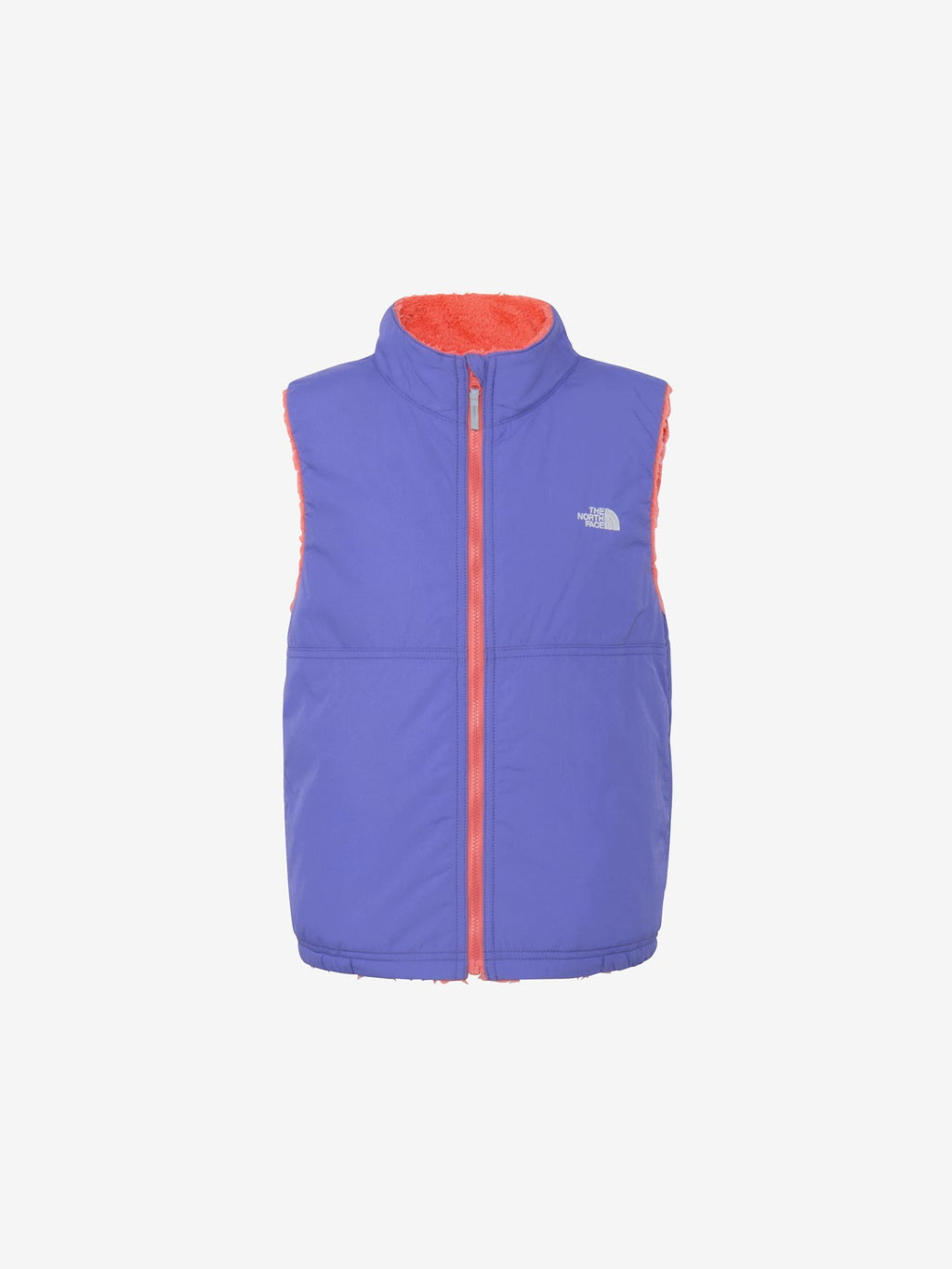 Reversible Cozy Vest (Kids) - Blue Iris x Living Coral