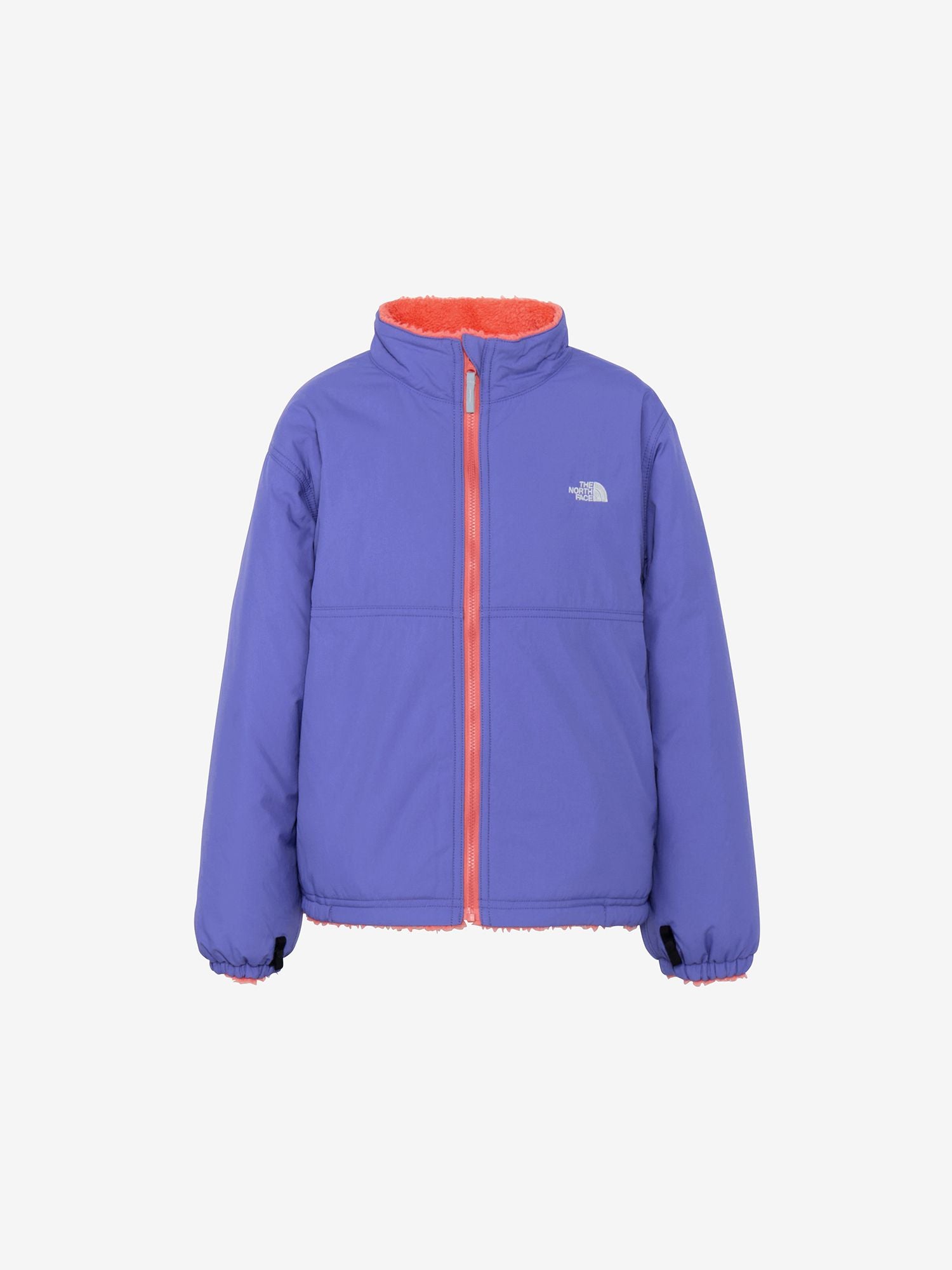 Reversible Cozy Jacket (Kids) - Blue Iris x Living Coral