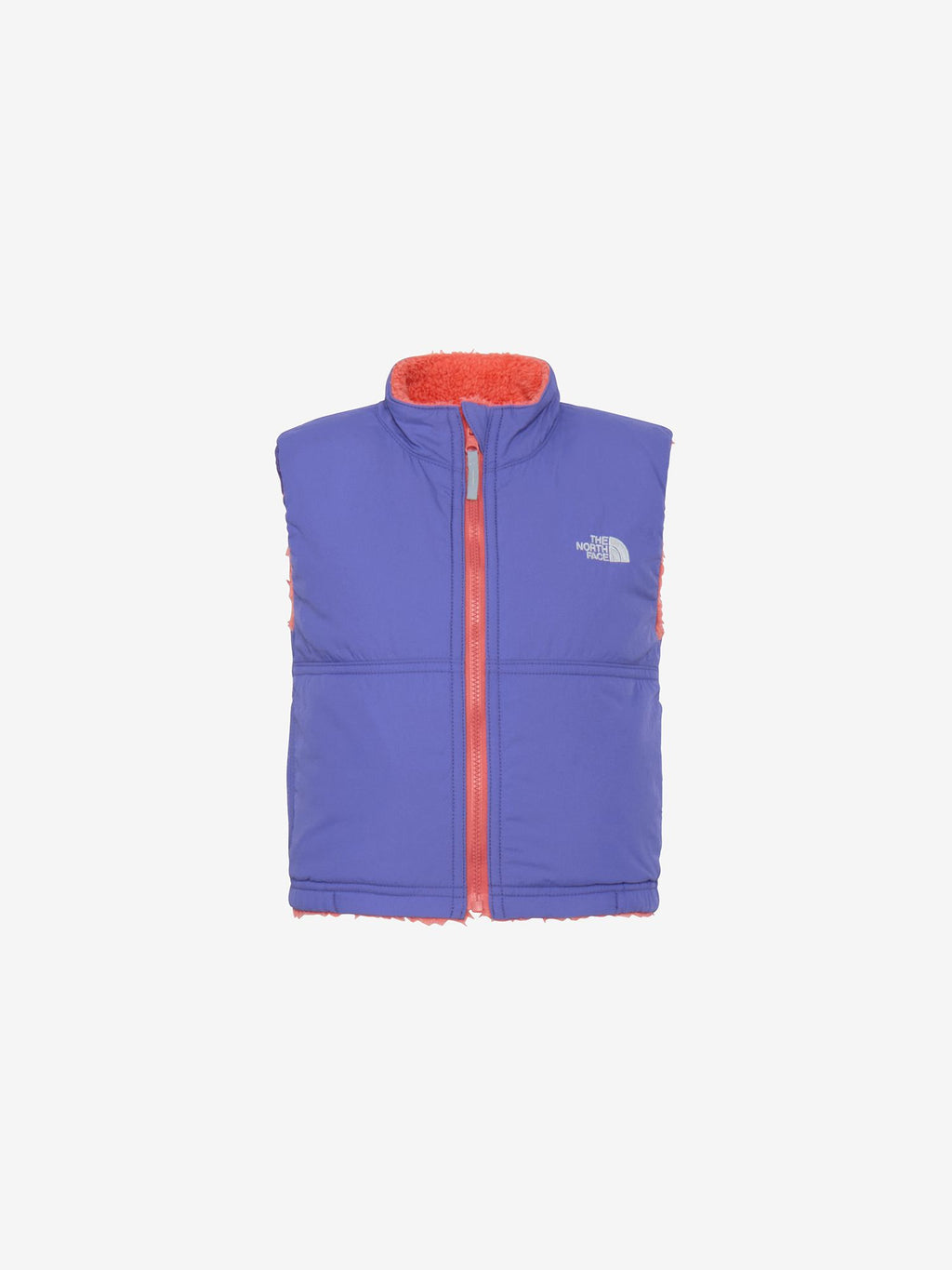 Reversible Cozy Vest (Baby) - Blue Iris x Living Coral