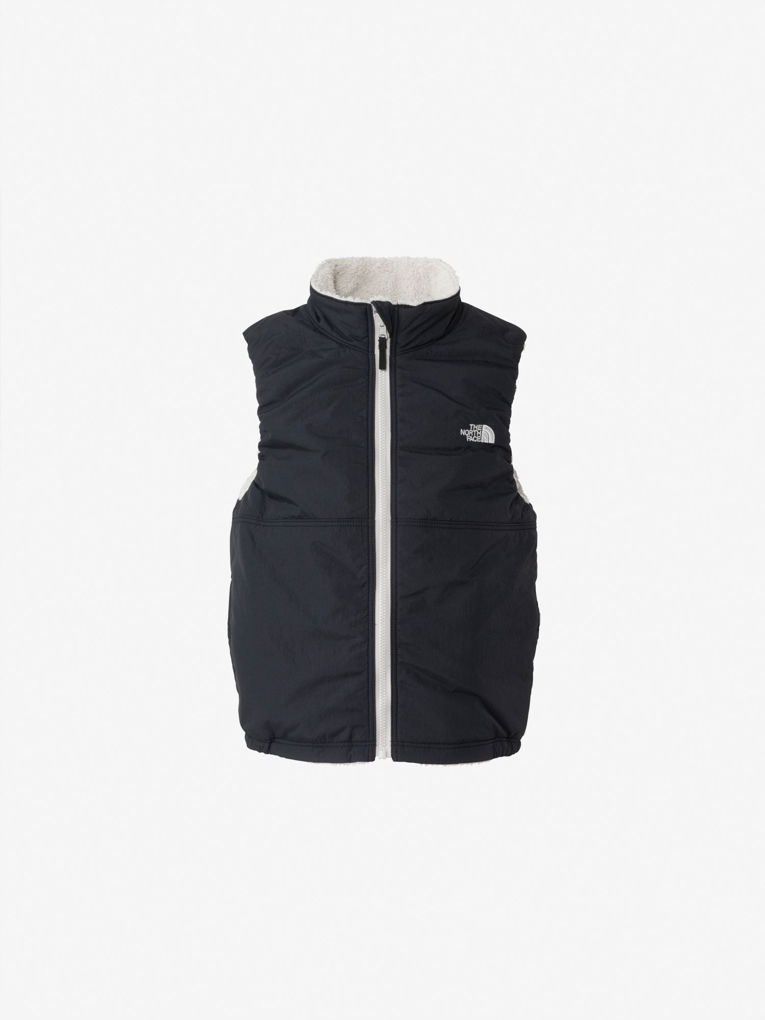 Toddler Reversible Cozy Vest (Kids) - Black x Fossil Ivory