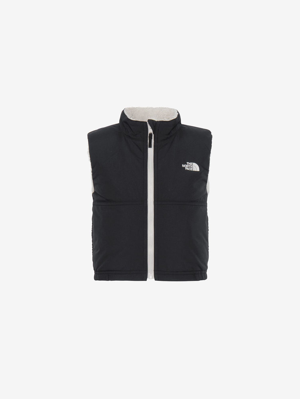 Reversible Cozy Vest (Baby) - Black x Fossil Ivory