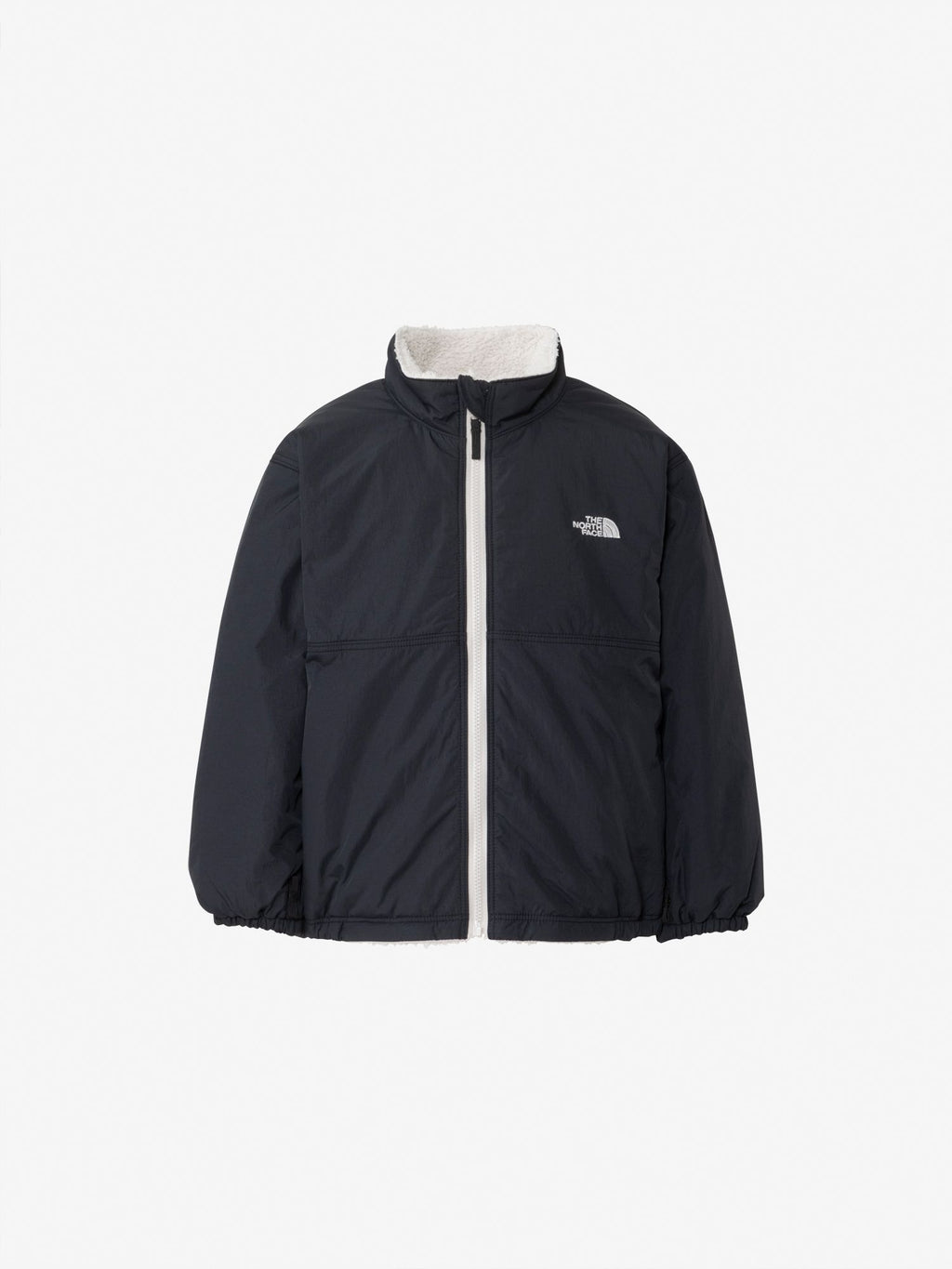 Toddler Reversible Cozy Jacket (Kids) - Black x Fossil Ivory