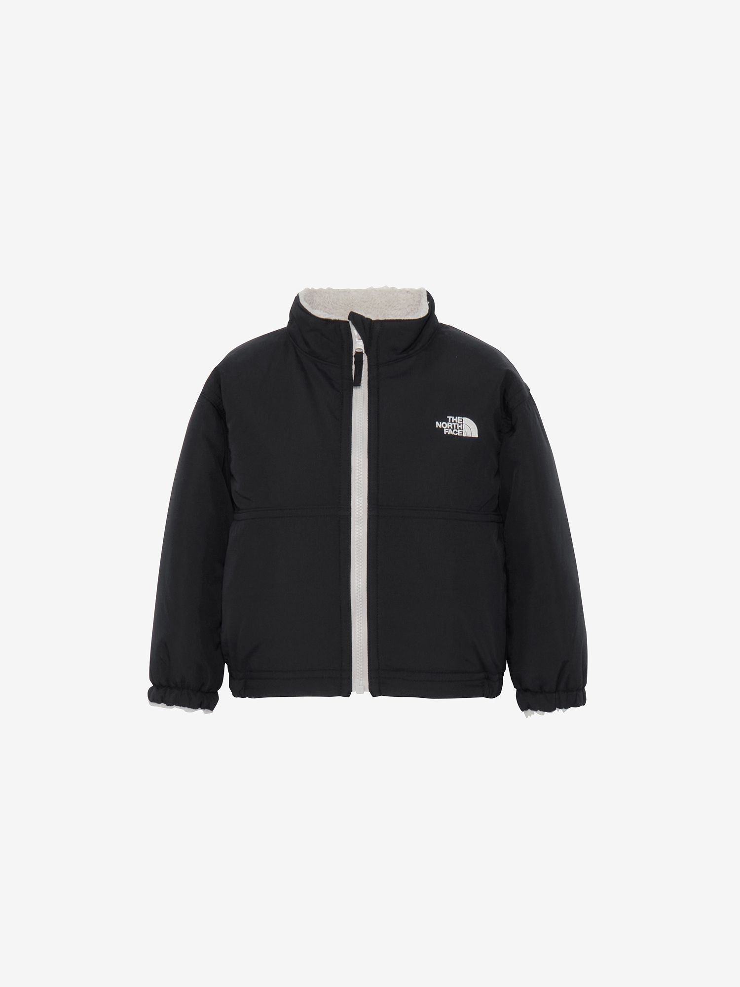 Reversible Cozy Jacket (Baby) - Black x Fossil Ivory