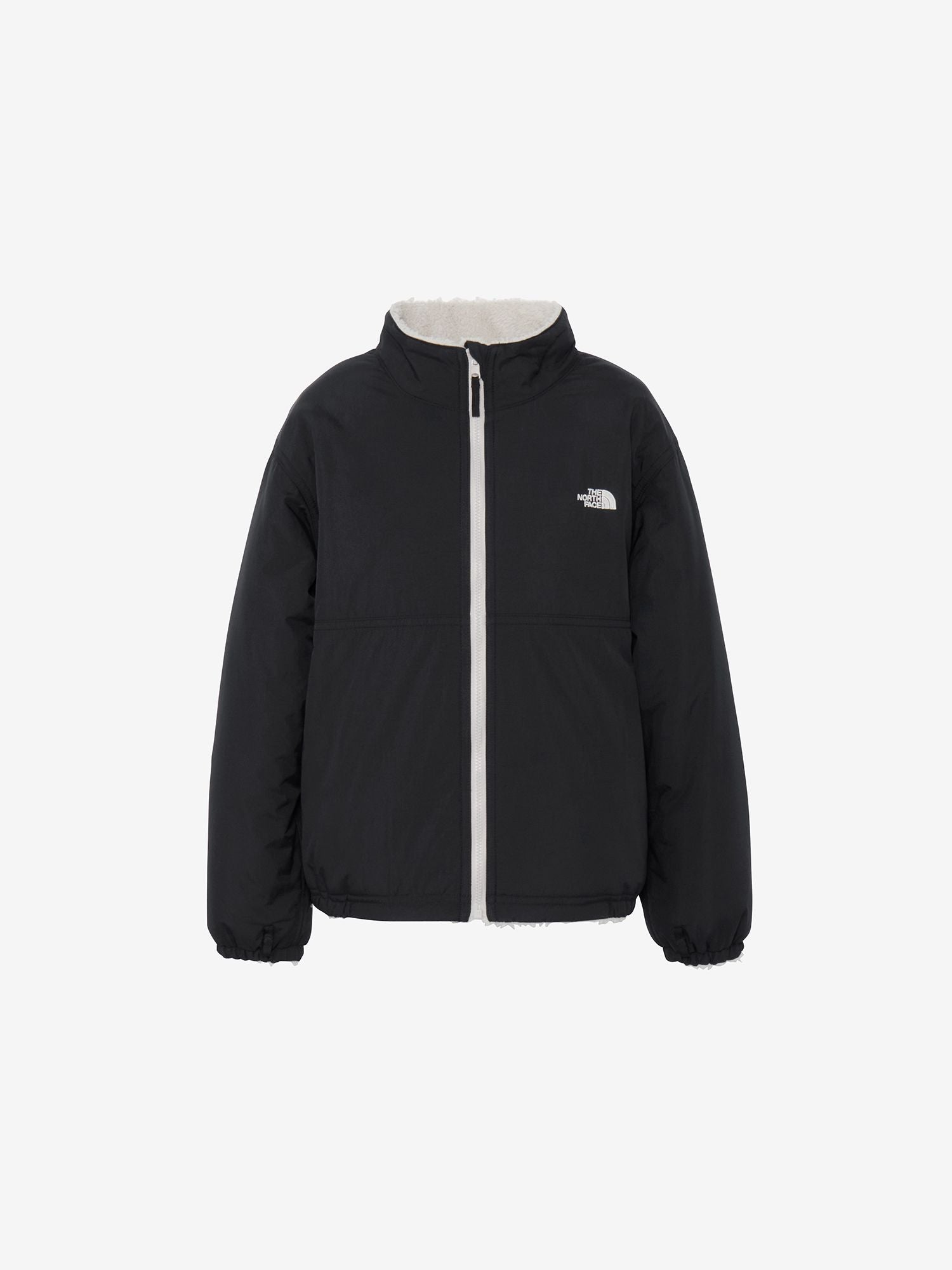 Reversible Cozy Jacket (Kids) - Black x Fossil Ivory