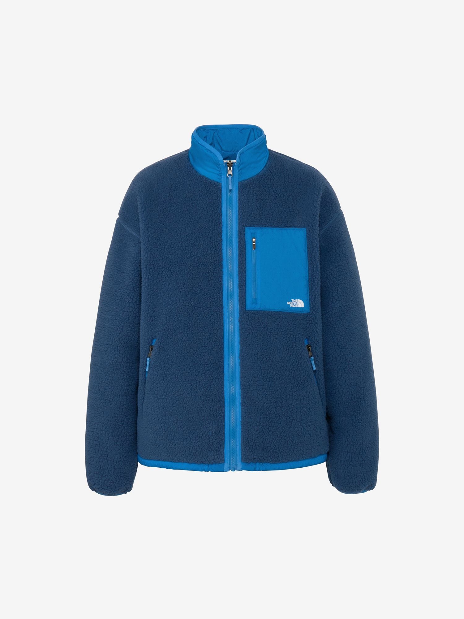 Reversible Extreme Pile Fleece Jacket (Unisex) - Mountain Blue x Clear Lake Blue