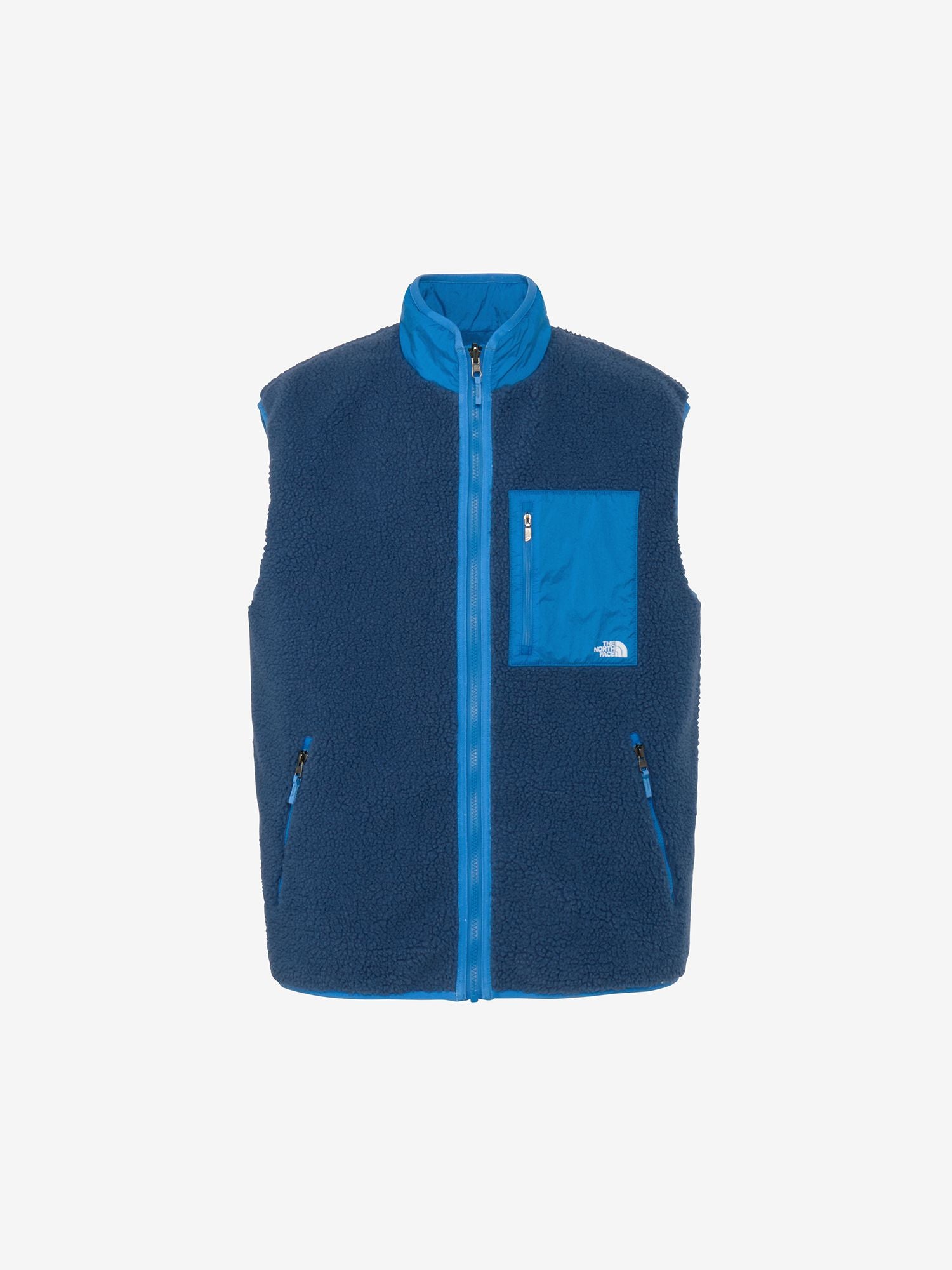Reversible Extreme Pile Fleece Vest (Unisex) - Mountain Blue x Clear Lake Blue
