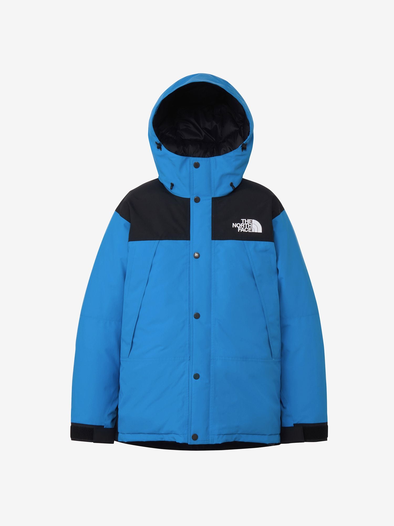 Mountain Down Jacket (Unisex) - Black x Clear Lake Blue
