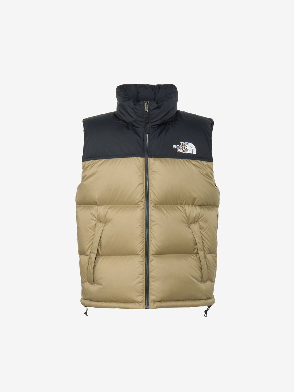 Nuptse Vest (Men's) - Black x Classic Khaki