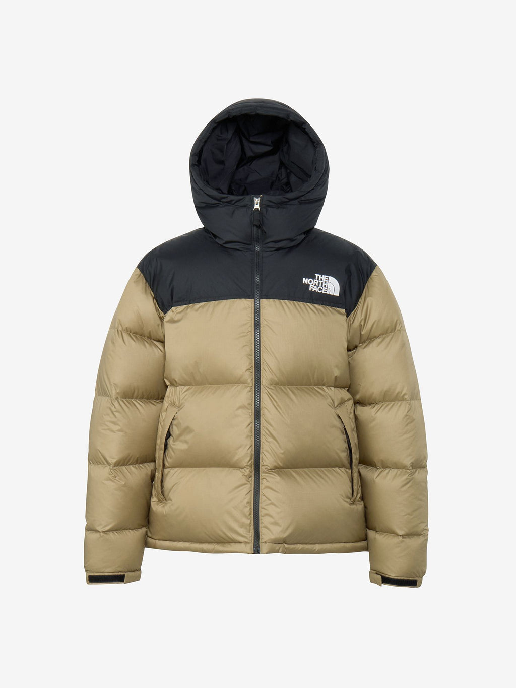 Nuptse Hoodie (Men's) - Black x Classic Khaki