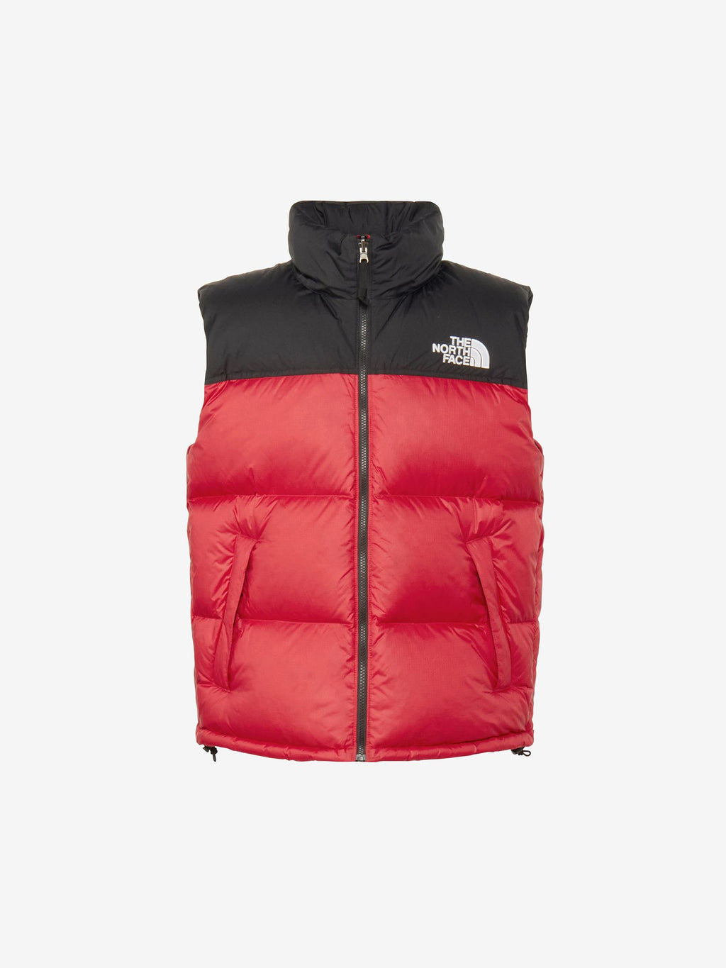 Nuptse Vest (Men's) - Black x TNF Red